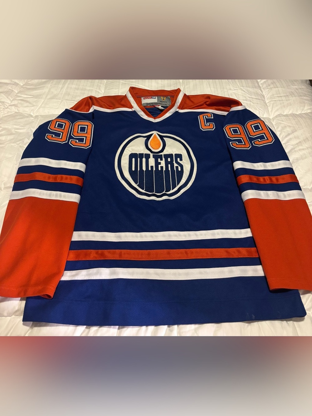 Vintage Wayne Gretzky Edmonton Oilers CCM Jersey Size 48